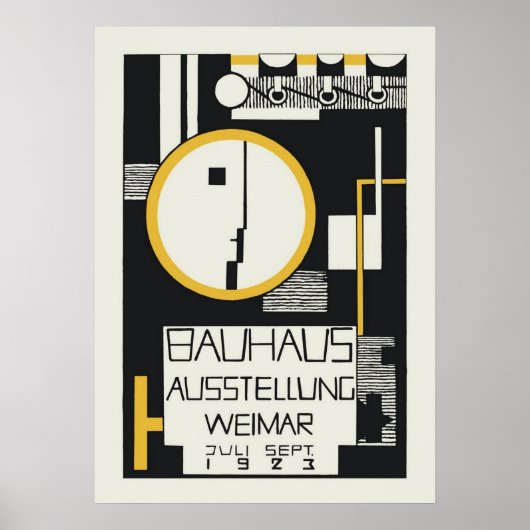 bauhaus, bauhaus design, modern design, geometric  ポスター (正面)