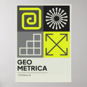 bauhaus, bauhaus design, modern design, geometric  ポスター (正面)