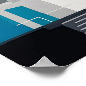 bauhaus, bauhaus design, modern design, geometric  ポスター (角)