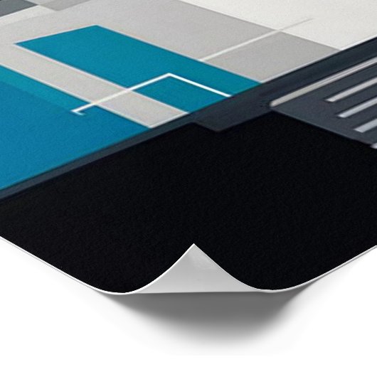 bauhaus, bauhaus design, modern design, geometric  ポスター (角)