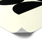 Bauhaus Black Geometric Grid Art Print 1919 ポスター (角)