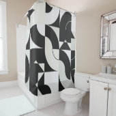 Bauhaus composition artwork made with abstract ele シャワーカーテン (インサイチュ)