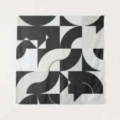 Bauhaus composition artwork made with abstract ele タペストリー (正面(横))