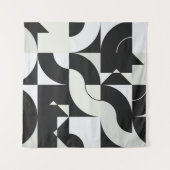 Bauhaus composition artwork made with abstract ele タペストリー (正面)