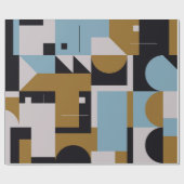 Bauhaus composition artwork made with abstract ele ラッピングペーパー (フラット)