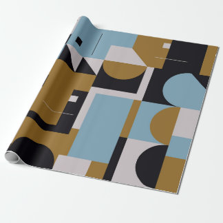 Bauhaus composition artwork made with abstract ele ラッピングペーパー
