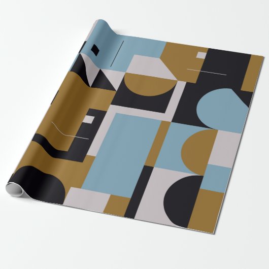 Bauhaus composition artwork made with abstract ele ラッピングペーパー (アンロールド)
