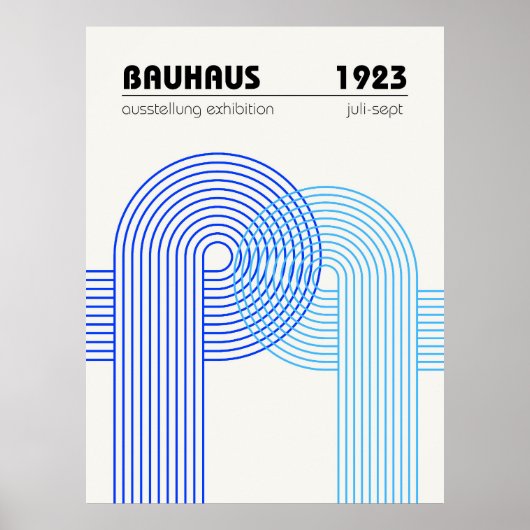 Bauhaus Exhibition Poster 1923 ポスター (正面)