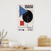 Bauhaus Exhibition Poster Geometric Abstract Art ポスター (キッチン)
