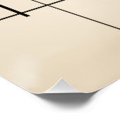 Bauhaus Geometric Abstract Composition ポスター (コーナー)