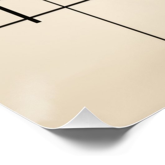 Bauhaus Geometric Abstract Composition ポスター (コーナー)