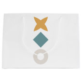 Bauhaus Geometric Baby Shower Large Gift Bag ラージペーパーバッグ (正面)