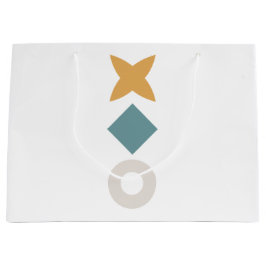 Bauhaus Geometric Baby Shower Large Gift Bag ラージペーパーバッグ