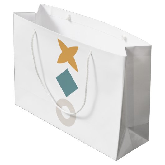 Bauhaus Geometric Baby Shower Large Gift Bag ラージペーパーバッグ (裏面アングル)
