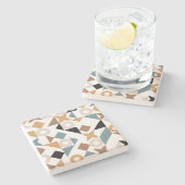 Bauhaus Geometric Limestone Coasters ストーンコースター (横)