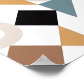 Bauhaus Geometric Nursery Wall Art  ポスター (角)