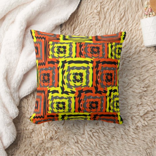 Bauhaus Geometric Pattern Design  クッション (ブランケット)