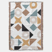 Bauhaus Geometric Toddler Throw Blanket スローブランケット (正面縦)