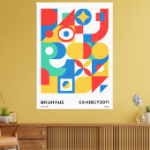Bauhaus Geometric Wall Art Bold Colors キャンバスプリント (インサイチュ (リビング))