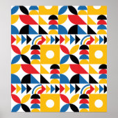 Bauhaus Inspired Contemporary Mid Century ポスター (正面)