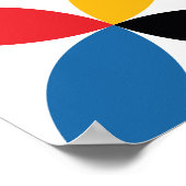 Bauhaus Inspired Contemporary Mid Century ポスター (角)