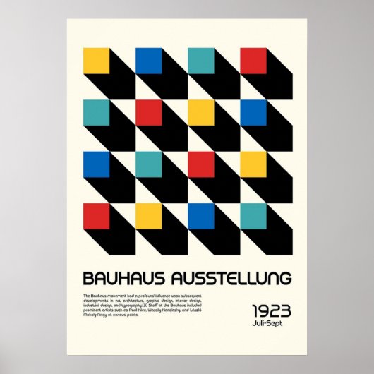 bauhaus, modernist, minimal, geometric, abstract, ポスター (正面)