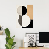 bauhaus, modernist, minimal, geometric, abstract, ポスター (ホームオフィス)