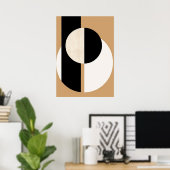 bauhaus, modernist, minimal, geometric, abstract, ポスター (ホームオフィス)