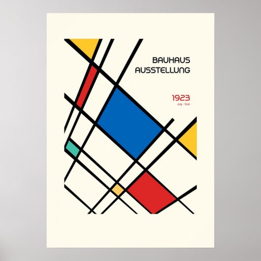 bauhaus, modernist, minimal, geometric, abstract, ポスター (正面)
