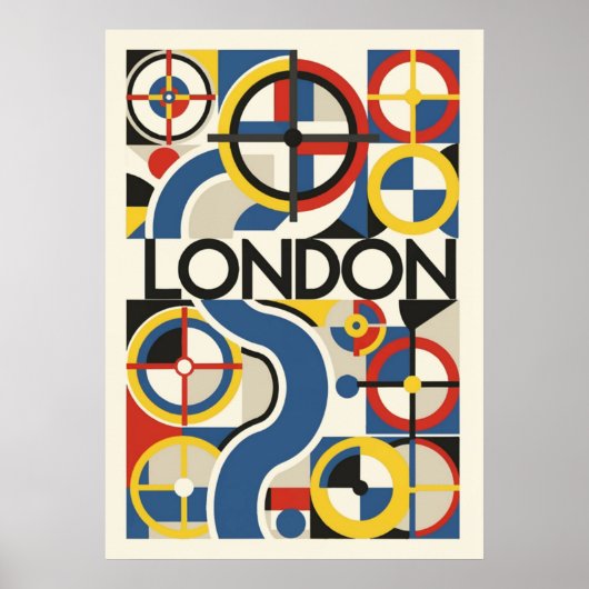 bauhaus, modernist, minimal, geometric, abstract, ポスター (正面)