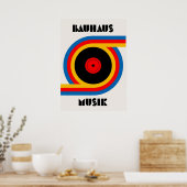 bauhaus, modernist, minimal, geometric, abstract, ポスター (キッチン)