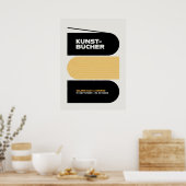 bauhaus, modernist, minimal, geometric, abstract, ポスター (キッチン)