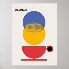 bauhaus, modernist, minimal, geometric, abstract,  ポスター