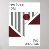 bauhaus, modernist, minimal, geometric, abstract, ポスター (正面)