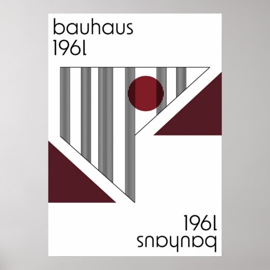 bauhaus, modernist, minimal, geometric, abstract, ポスター (正面)