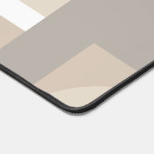 Bauhaus Neutral Geometric Circle Abstract Art デスクマット (コーナー)