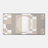 Bauhaus Neutral Geometric Circle Abstract Art デスクマット (正面)