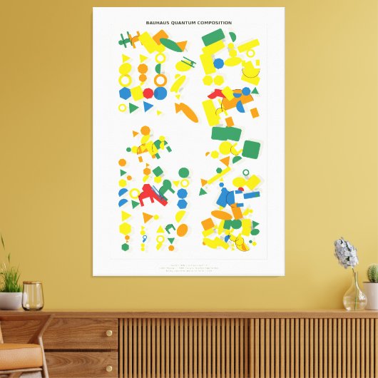 Bauhaus Quantum Composition  キャンバスプリント (インサイチュ (リビング))