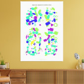 Bauhaus Quantum Composition  キャンバスプリント (インサイチュ (リビング))