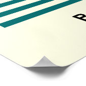 Bauhaus Sunset Stripes Poster Retro Wall Art ポスター (角)