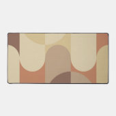 Bauhaus Terracotta Beige Abstract Desk Mat デスクマット (正面)