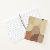 Bauhaus Terracotta Beige Abstract Personalized ノートブック (内部)