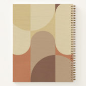 Bauhaus Terracotta Beige Abstract Personalized ノートブック (裏面)