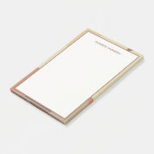 Bauhaus Terracotta Beige Abstract Personalized ポストイット (アングル)