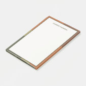 Bauhaus Terracotta Green Abstract Personalized ポストイット (アングル)