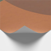 Bauhaus Terracotta Green Abstract Wrapping Paper ラッピングペーパー (角)