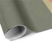 Bauhaus Terracotta Green Abstract Wrapping Paper ラッピングペーパー (ロールコーナー)