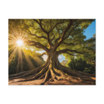 Baum in Sonnenstrahlen