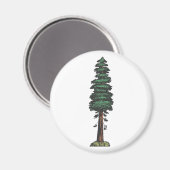 Baum tree sequoia マグネット (正面/裏面)