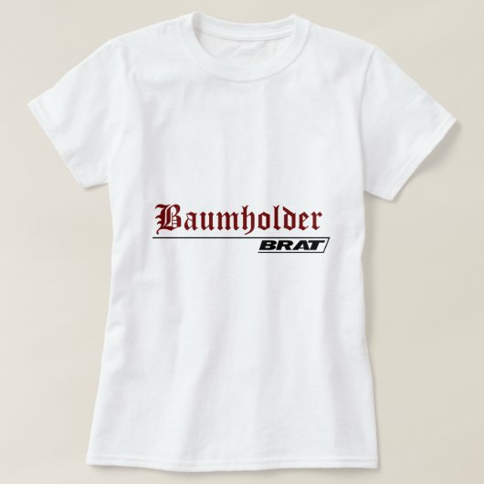 Baumholderのがき- A001L Tシャツ (デザイン正面)